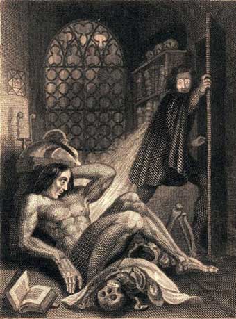 Illustration from Frankenstein