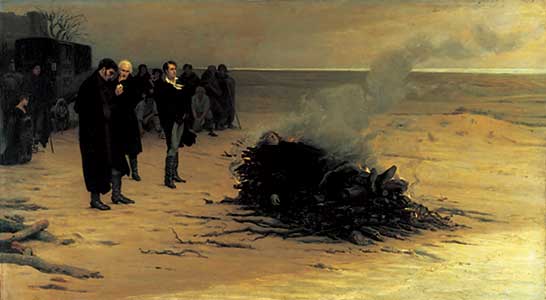 Funeral of P. B. Shelley