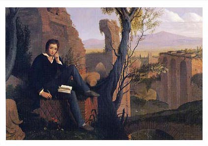 <p>P. B. Shelley in the Baths of Caracalla by Joseph Severn</p>