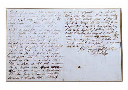 <p>P. B. Shelley letter to Horace Smith, 21 May 1822</p>