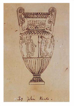 <p>Drawing of the Sosibios Vase by John Keats</p>